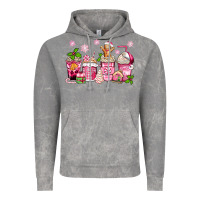 Cloud Rock pink christmas coffee cups Vintage Hoodie - Zillion Design Studio