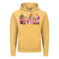 Vintage Mustard pink christmas coffee cups Vintage Hoodie - Zillion Design Studio
