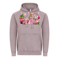 Vintage Zinc pink christmas coffee cups Vintage Hoodie - Zillion Design Studio