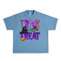 Pebble Blue Trick or Treat Urban Heavy Tee - texasbilliewilder
