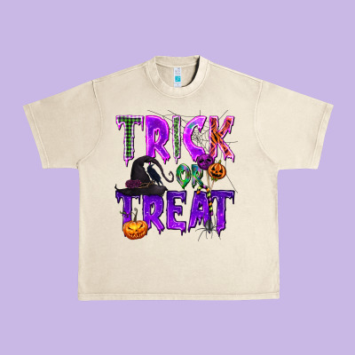 Trick Or Treat Urban Heavy Tee Designed By Texasbilliewilder