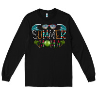 Black summer mama Long Sleeve Tee - CowhideDigitalArt