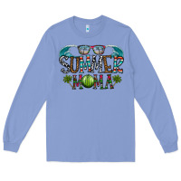 Colony Blue summer mama Long Sleeve Tee - CowhideDigitalArt