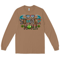 Toasted Coconut summer mama Long Sleeve Tee - CowhideDigitalArt