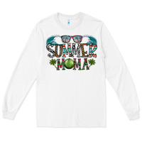 White summer mama Long Sleeve Tee - CowhideDigitalArt