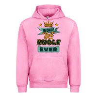 Fuchsia Pink world's best uncle ever Urban Hoodie - Jasminsmagicworld