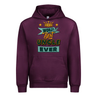 Mauve Wine world's best uncle ever Urban Hoodie - Jasminsmagicworld