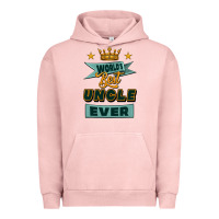 Pigment Salmon world's best uncle ever Urban Hoodie - Jasminsmagicworld