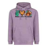 Lavender peace love thankful turkey Heavyweight Hoodie - Jasminsmagicworld