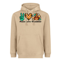 Mushroom peace love thankful turkey Heavyweight Hoodie - Jasminsmagicworld