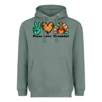 Sage peace love thankful turkey Heavyweight Hoodie - Jasminsmagicworld