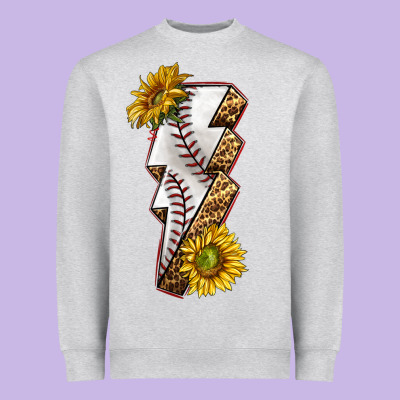 Heavyweight Sweatshirt sport baseball  lightning bolt