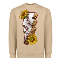 Mushroom sport baseball  lightning bolt Heavyweight Sweatshirt - texasbilliewilder