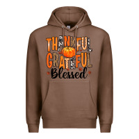 Chestnut Thankful Grateful Blessed Premium Hoodie - MaliasSmallBusiness