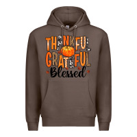 Coffee Thankful Grateful Blessed Premium Hoodie - MaliasSmallBusiness