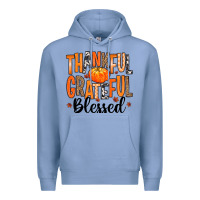 Colony Blue Thankful Grateful Blessed Premium Hoodie - MaliasSmallBusiness