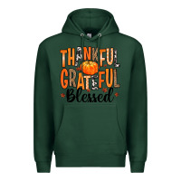 Sports Green Thankful Grateful Blessed Premium Hoodie - MaliasSmallBusiness
