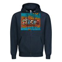 Navy she is strong Zipper Hoodie - JahusDesignShop
