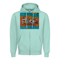 Seafoam she is strong Zipper Hoodie - JahusDesignShop