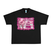 Black in october we wear pink pig Urban Heavy Tee - RanaPortraitStore