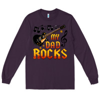 Plum my dad rocks Long Sleeve Tee - HRA Design Shop