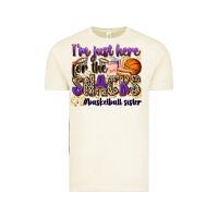 I'm Just Here For The Snacks #basketball Sister Vintage Tee | Teevron