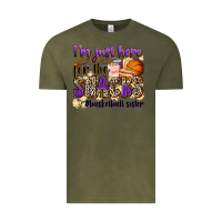 Vintage Olive i'm just here for the snacks #basketball sister Vintage Tee - Zillion Design Studio