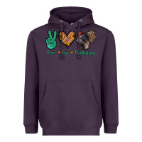 Plum peace love thanksgiving Heavyweight Hoodie - Jasminsmagicworld