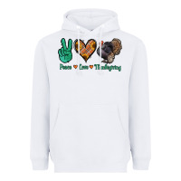 White peace love thanksgiving Heavyweight Hoodie - Jasminsmagicworld