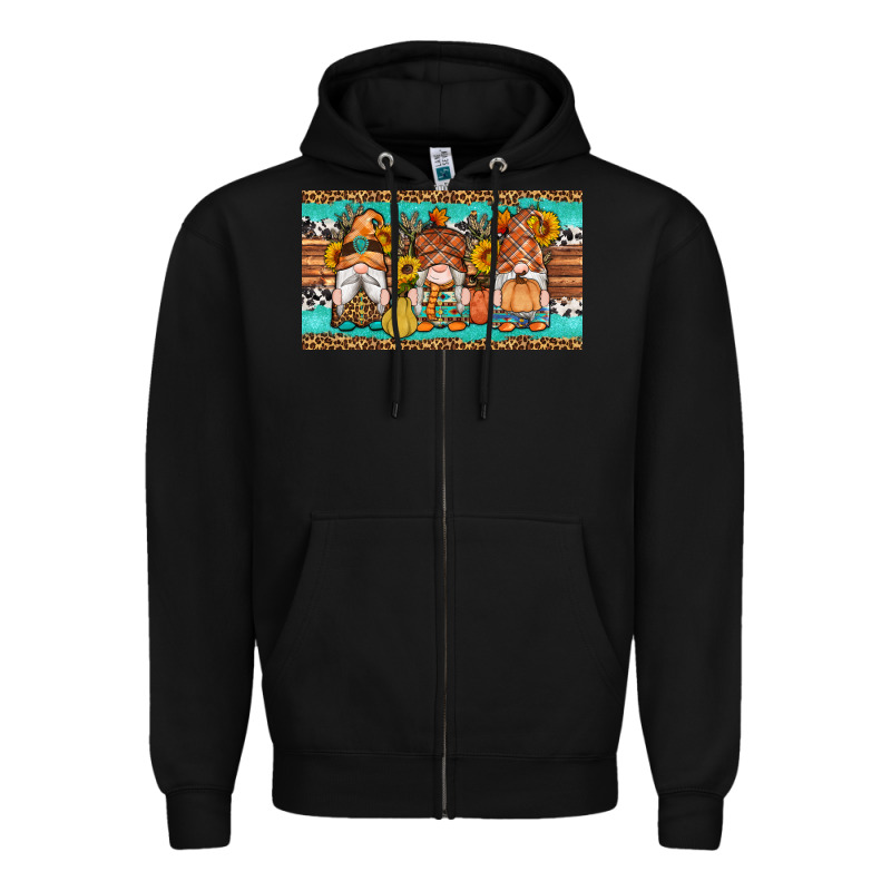 Western Fall Gnomes Sippy Cup Zipper Hoodie by Artiststas | Teevron