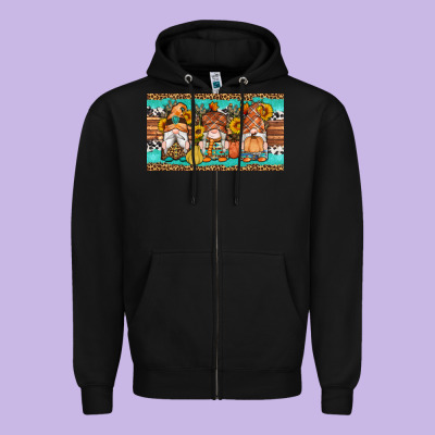 Western Fall Gnomes Sippy Cup Zipper Hoodie Designed By Artiststas