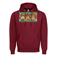 Burgundy western fall gnomes sippy cup Zipper Hoodie - Artiststas