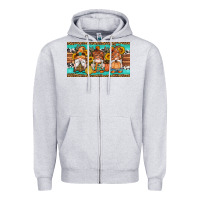Heather Grey western fall gnomes sippy cup Zipper Hoodie - Artiststas