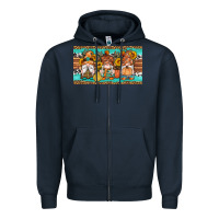 Navy western fall gnomes sippy cup Zipper Hoodie - Artiststas