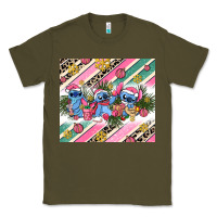 Army Green pink stitch  christmas Classic Tee - AdoDesignShop