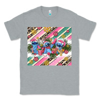 Heather Grey pink stitch  christmas Classic Tee - AdoDesignShop