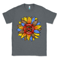 Charcoal Heather firefighter sunflower Classic Tee - HRA Design Shop