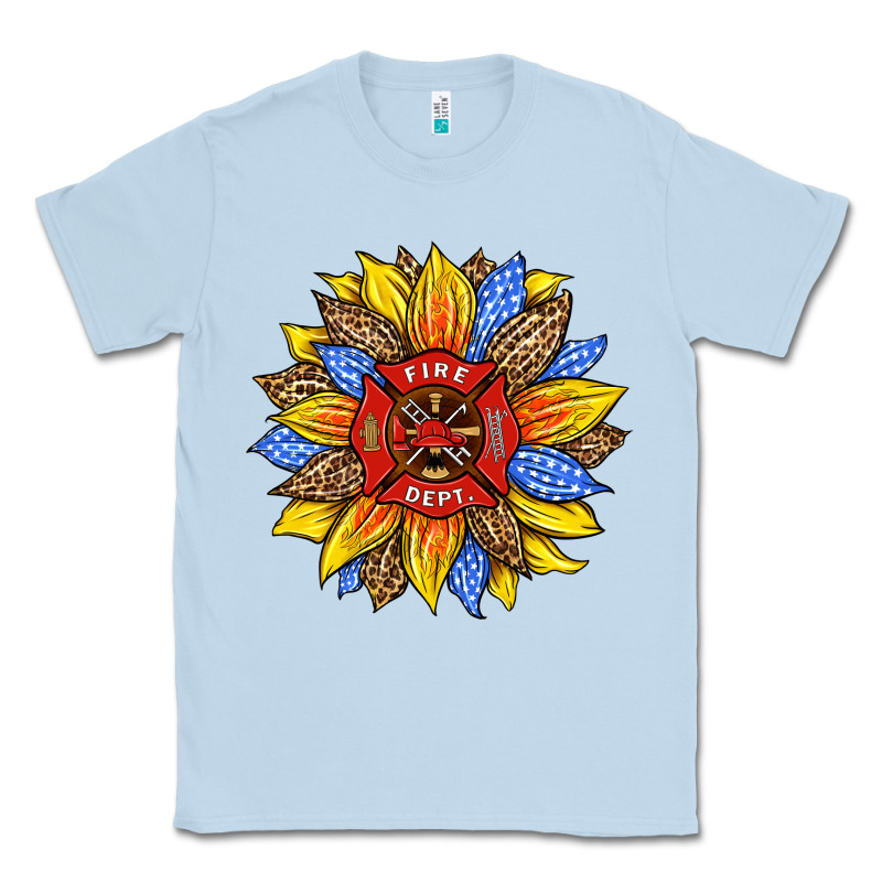 Firefighter Sunflower Classic Tee by HRA Design Shop | Teevron