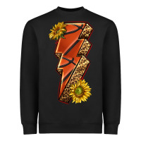 Black sport basketball lightning bolt Heavyweight Sweatshirt - texasbilliewilder