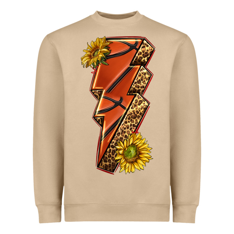 Sport Basketball Lightning Bolt Heavyweight Sweatshirt by texasbilliewilder | Teevron
