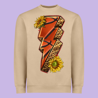 Heavyweight Sweatshirt sport basketball lightning bolt