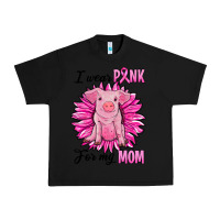 Black i wear pink for my mom pig Urban Heavy Tee - RanaPortraitStore