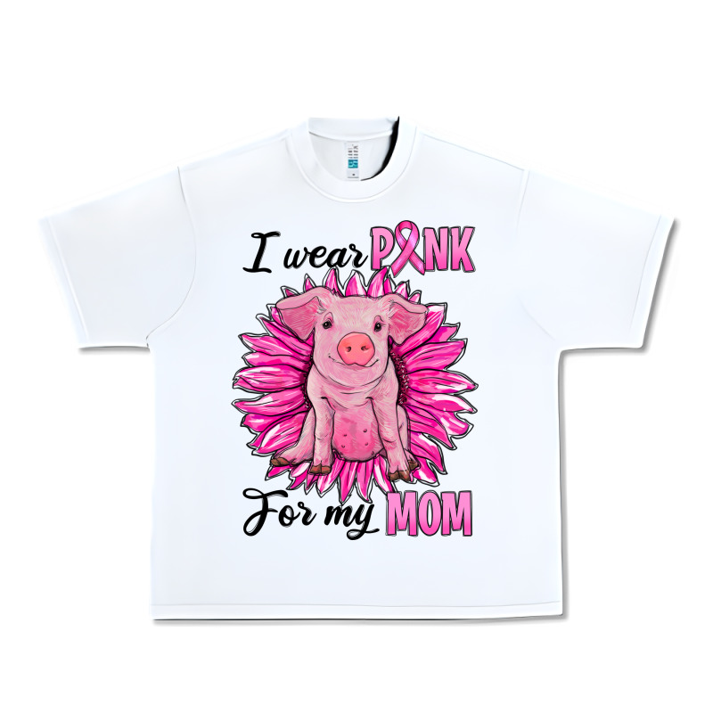 I Wear Pink For My Mom Pig Urban Heavy Tee by RanaPortraitStore | Teevron
