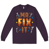 Plum mr fix it Long Sleeve Tee - HRA Design Shop