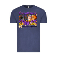 Vintage Denim i'm just here for the snacks #basketball brother Vintage Tee - Zillion Design Studio