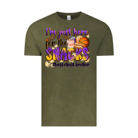Vintage Olive i'm just here for the snacks #basketball brother Vintage Tee - Zillion Design Studio
