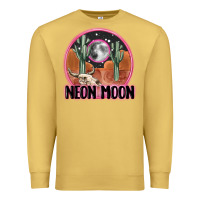 Antique Gold neon moon Premium Sweatshirt - MaliasSmallBusiness