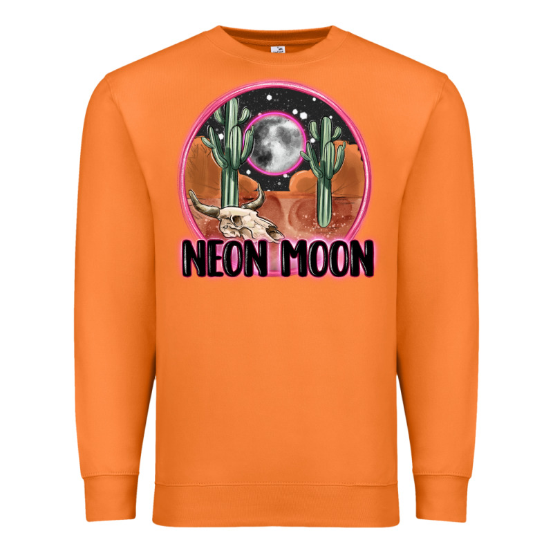 Neon Moon Premium Sweatshirt by MaliasSmallBusiness | Teevron