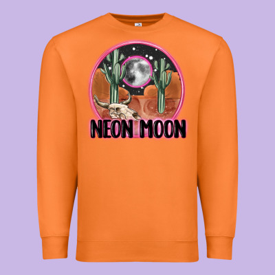 Neon Moon Premium Sweatshirt Designed By Maliassmallbusiness