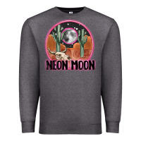 Charcoal Heather neon moon Premium Sweatshirt - MaliasSmallBusiness